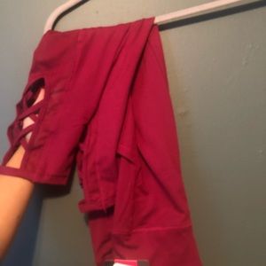 Ruby Red Workout Leggings